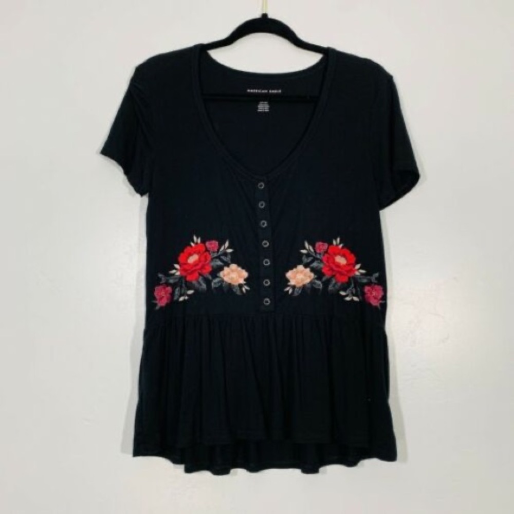 American Eagle Embroidered Top